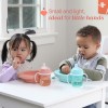 Chicco Βρεφικό Σετ Πιρούνι - Κουτάλι Μεταλλικό Τιρκουάζ Για 18+ Μηνών