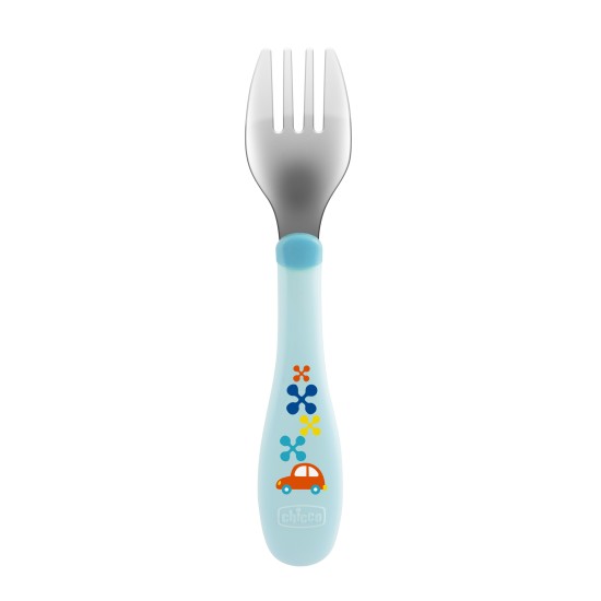 Chicco Βρεφικό Σετ Πιρούνι - Κουτάλι Μπλε Για 18+ Μηνών Chicco Βρεφικό Σετ Πιρούνι - Κουτάλι Μπλε Για 18+ Μηνών