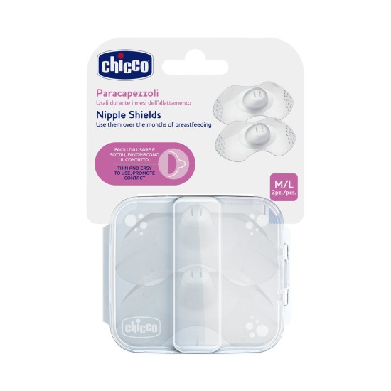 Chicco Δίσκοι Στήθους Σιλικόνης M-L 2τμχ