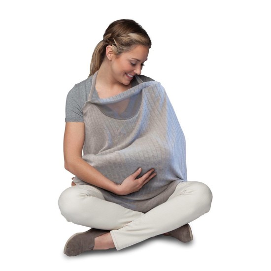 Chicco Ποδιά Θηλασμού Boppy Silver Grey Chicco Ποδιά Θηλασμού Boppy Silver Grey