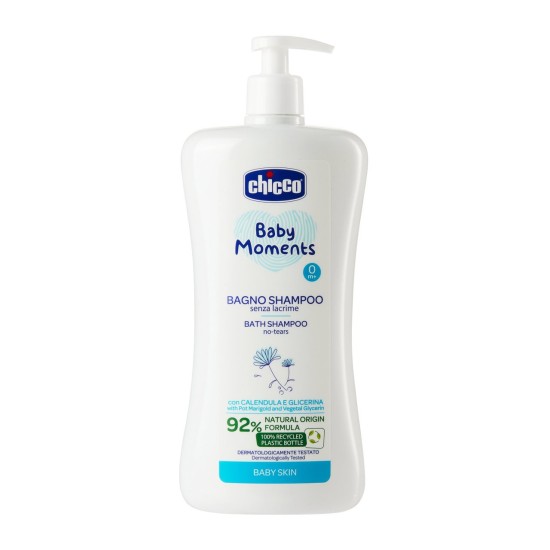 Chicco Baby Moments Αφρόλουτρο & Σαμπουάν 750ml Chicco Baby Moments Αφρόλουτρο & Σαμπουάν 750ml