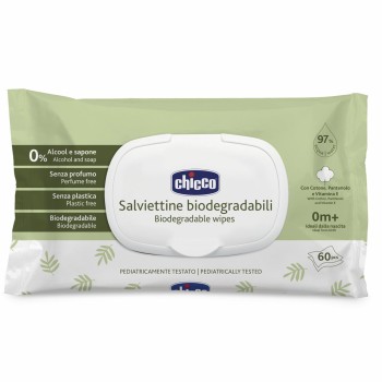 Chicco Μωρομάντηλα Με 97% Νερό Και Καπάκι Βιοδιασπώμενα 60τμχ