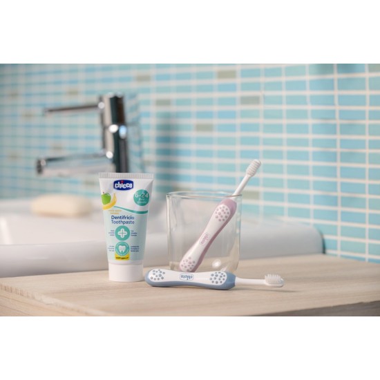 Chicco Οδοντόβουρτσα Ροζ-Λιλά Για 6-36 Μηνών Chicco Οδοντόβουρτσα Ροζ-Λιλά Για 6-36 Μηνών
