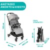 Chicco Καρότσι Μωρού TrolleyMe Light Grey για Παιδί έως 15kg