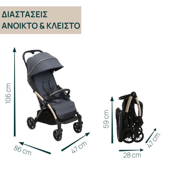 Chicco Καρότσι Μωρού Goody Xplus Dark Shadow για Παιδί έως 22kg Chicco Καρότσι Μωρού Goody Xplus Dark Shadow για Παιδί έως 22kg