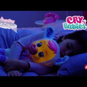 Λαμπάδα Cry Babies Κλαψουλίνια Όνειρα Γλυκά Κόνι - Διαδραστική Κούκλα Κουνελάκι Με Νανουρίσματα