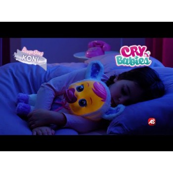 Λαμπάδα Cry Babies Κλαψουλίνια Όνειρα Γλυκά Κόνι - Διαδραστική Κούκλα Κουνελάκι Με Νανουρίσματα