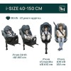 Chicco Καθισματάκι Αυτοκινήτου Bi-Seat i-Size Air για Παιδί 40-150 cm Black Air
