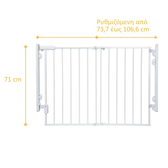Safety 1st Πόρτα Ασφαλείας Ready To Install Λευκή 73,7 x 106,6 cm