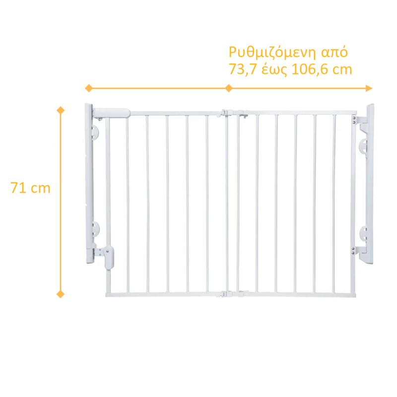 Safety 1st Πόρτα Ασφαλείας Ready To Install Λευκή 73,7 x 106,6 cm
