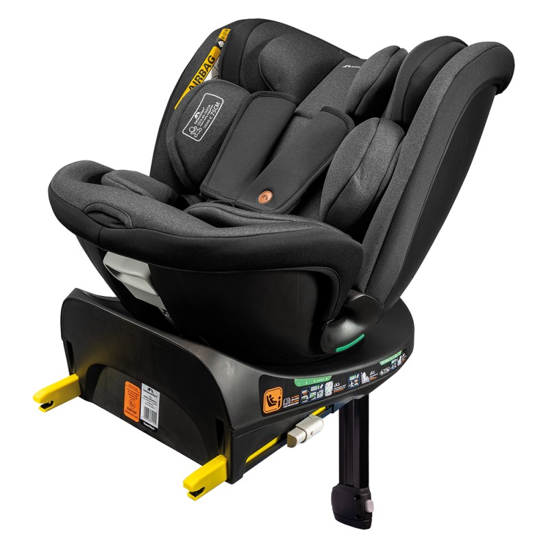 Bebe Confort Καθισματάκι Αυτοκινήτου Grow Fix για Παιδί 40-105cm Tinted Black