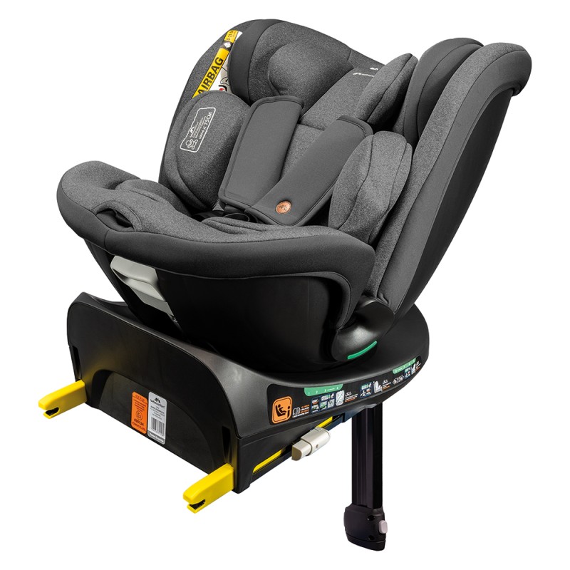 Bebe Confort Καθισματάκι Αυτοκινήτου Grow Fix για Παιδί 40-105cm Tinted Graphite