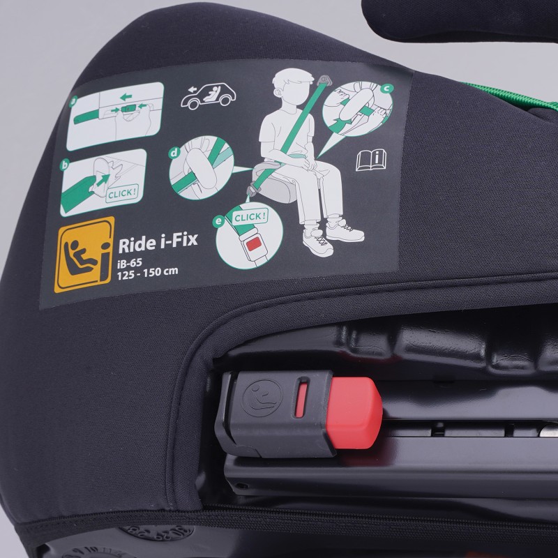 Bebe Confort Καθισματάκι Αυτοκινήτου Ride i-Safe για Παιδί 125-150 cm Black