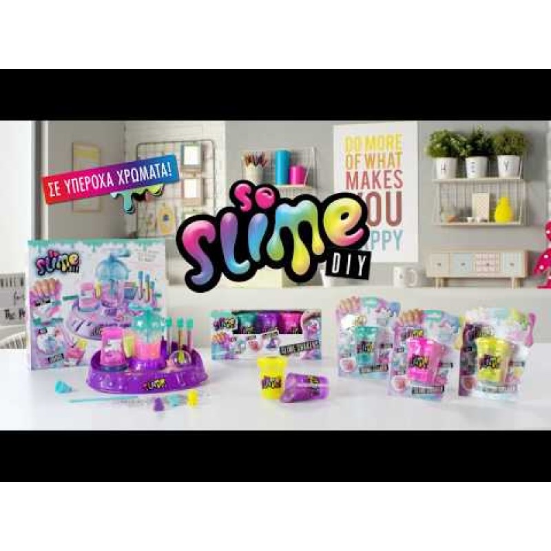 So Slime SlimeGlam Σετ 3 Βαζάκια Για 6+ Χρονών