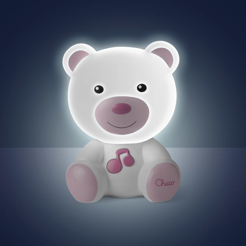 Chicco Βρεφικό Φωτάκι Νυκτός Αρκουδάκι Dreamlight Ροζ Για 0+