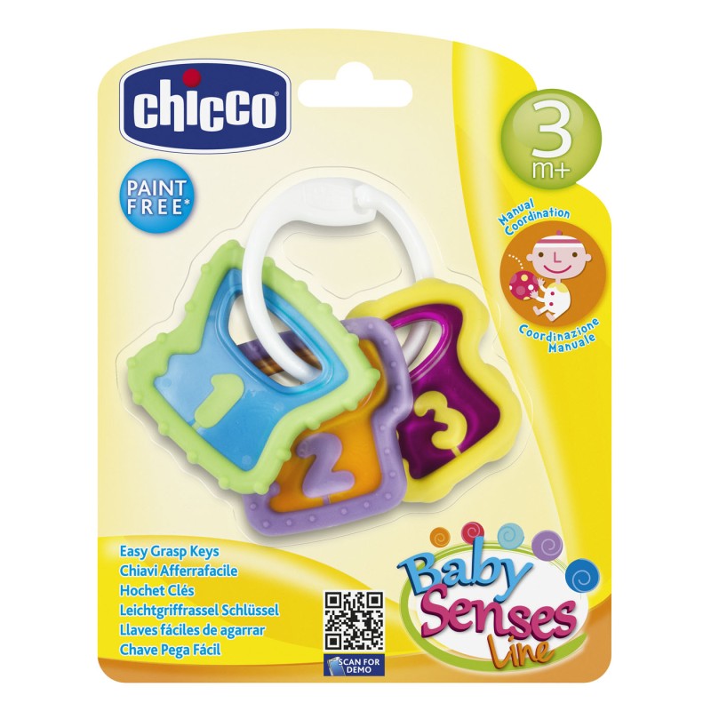 Chicco Βρεφική Κουδουνίστρα Χρωματιστά Κλειδιά Για 3-18 Μηνών