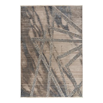 Beauty Home Πατάκι Bliss Art 9626 67x130  Μπεζ,Μόκα,Μπλε