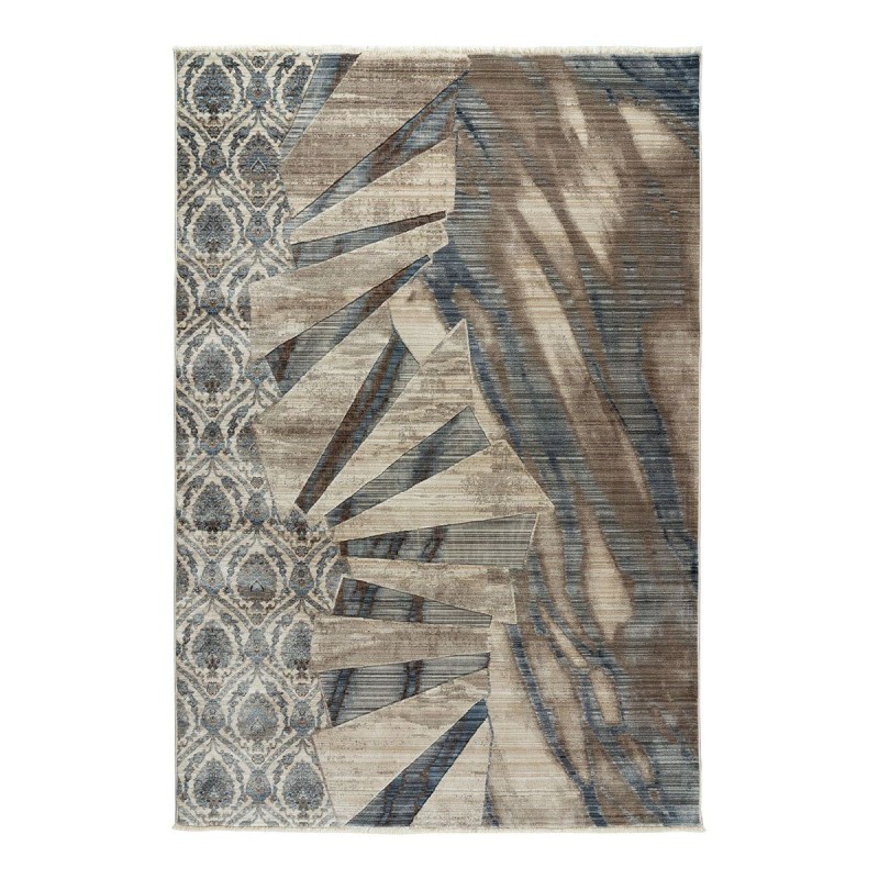 Beauty Home Πατάκι Bliss Art 9628 67x220 Μπεζ,Μόκα,Μπλε