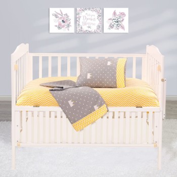 Beauty Home Σετ σεντόνια βρεφικά Art 5176 120x160 Κίτρινο