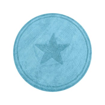 Beauty Home Ροτόντα βαμβακερή Cottony Art 9555 120x120  Σιέλ