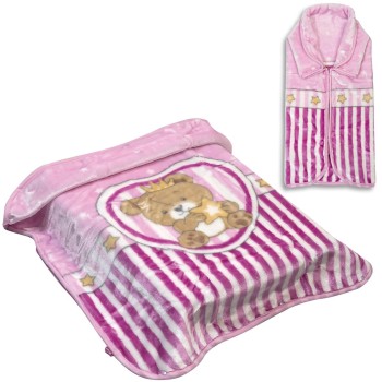 Beauty Home Κουβέρτα βρεφική - Υπνόσακος Art 5253 80x90 Λιλά