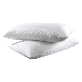 Beauty Home Ζεύγος καπιτονέ προστατευτικές μαξιλαροθήκες Λευκό