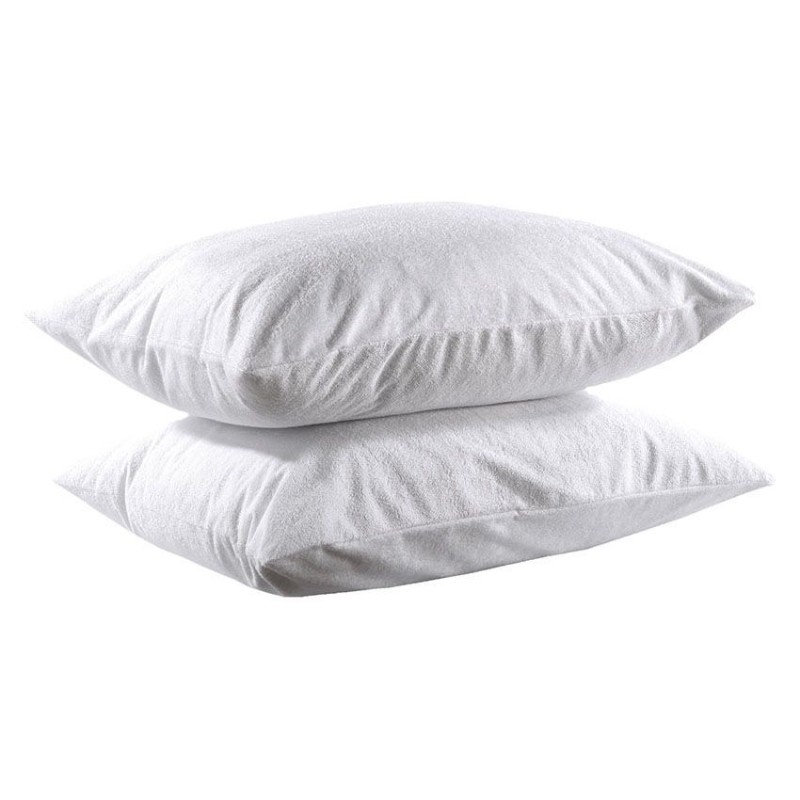 Beauty Home Ζεύγος αδιάβροχες προστατευτικές μαξιλαροθήκες 50x70 Λευκό