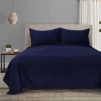 Beauty Home Σετ σεντόνια υπέρδιπλα με λάστιχο 4 Seasons Art 12000 240x270 Μπλέ