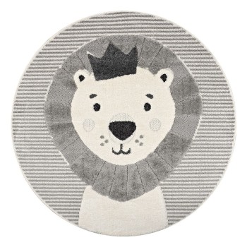 Beauty Home Ροτόντα Loop Art 9556 133x133 Grey White Γκρι Λευκό