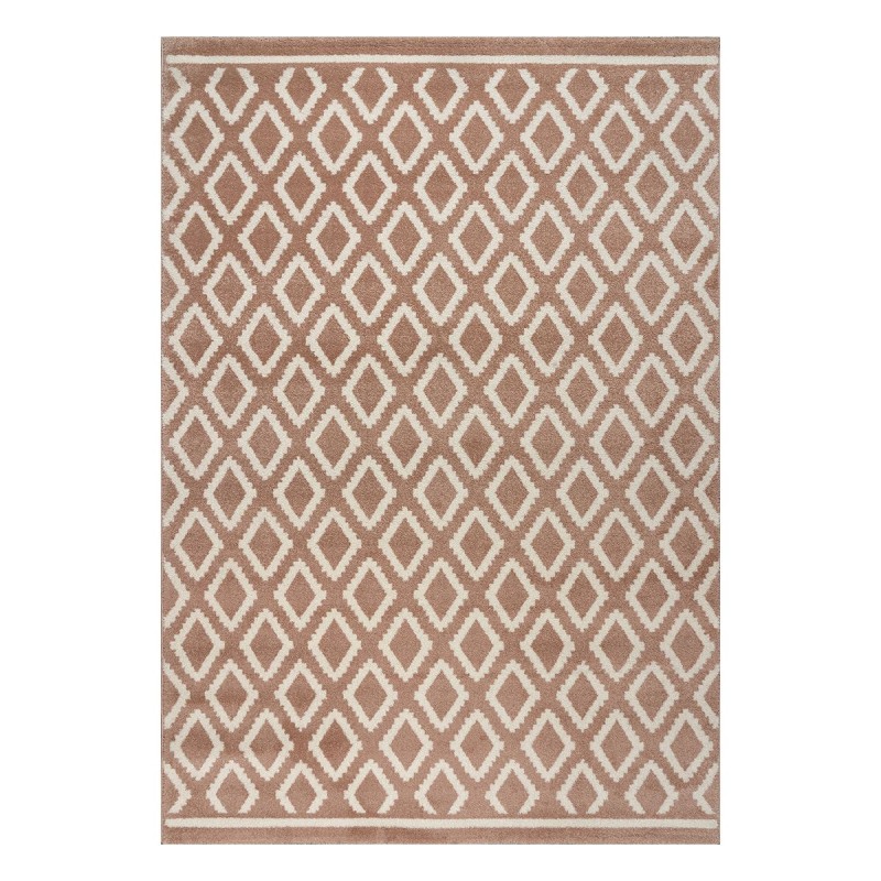 Beauty Home Χαλί Vibe Art 9575 160x230 Pink White Ροζ Λευκό