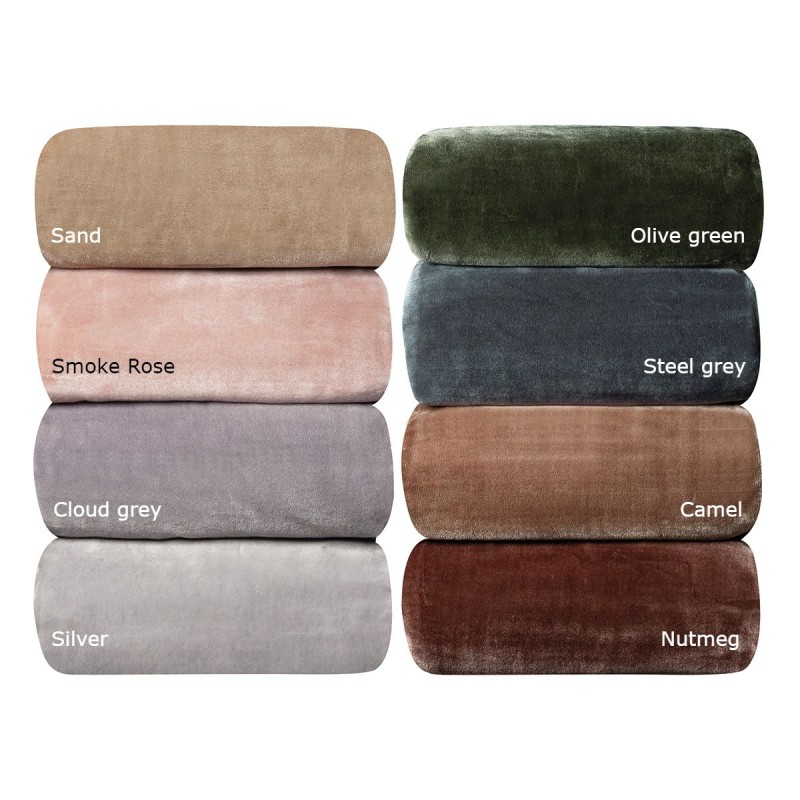 Beauty Home Κουβέρτα μονόχρωμη υπέρδιλη Bernese Art 10500 σε 8 αποχρώσεις 220x240