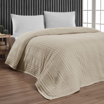 Beauty Home Πικέ υπέρδιπλη Division Αrt 1995 Εκρού 230x240