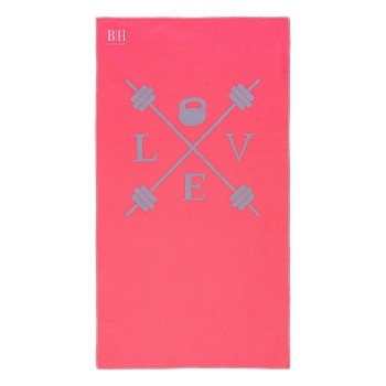 Beauty Home Πετσέτα γυμναστηρίου Microfiber Art 2241 50x90 Φουξ,Ροζ