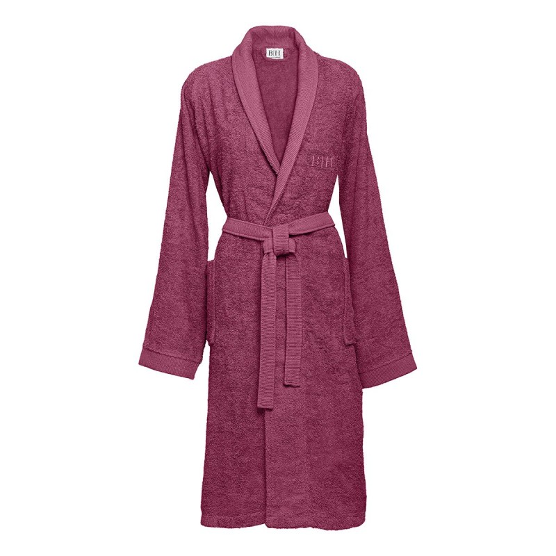 Beauty Home Μπουρνούζι με γιακά Art 3404 Δαμασκηνί