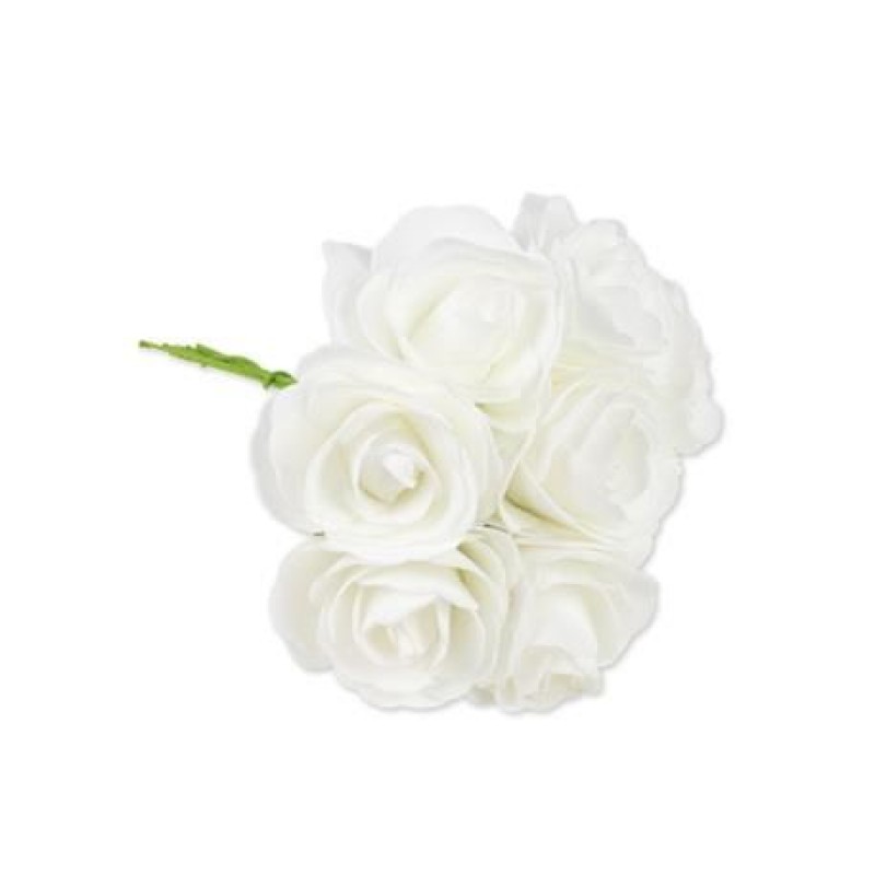Beauty Home ΜΠΟΥΚΕΤΟ ΛΕΥΚΑ ΤΡΙΑΝΤΑΦΥΛΛΑ 15 CM
