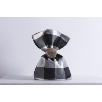 Beauty Home ΤΣΟΥΒΑΛΙ ΚΑΡΩ ΑΣΠΡΟΜΑΥΡΟ ΜΙΣΟ ΛΙΝΑΤΣΑ