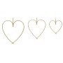 Beauty Home ΜΕΤΑΛΛΙΚΕΣ ΚΑΡΔΙΕΣ ΣΕΤ 3 ΤΜΧ 48-38-28CM
