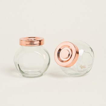 Beauty Home ΒΑΖΑΚΙ ΜΕ ΚΑΠΑΚΙ ΡΟΖ ΧΡΥΣΟ 8x8x5,5cm – 180ml