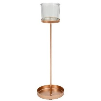 Beauty Home ΚΗΡΟΠΗΓΙΟ BILBAO ΡΟΖ ΧΡΥΣΟ 9.5 X 32 CM