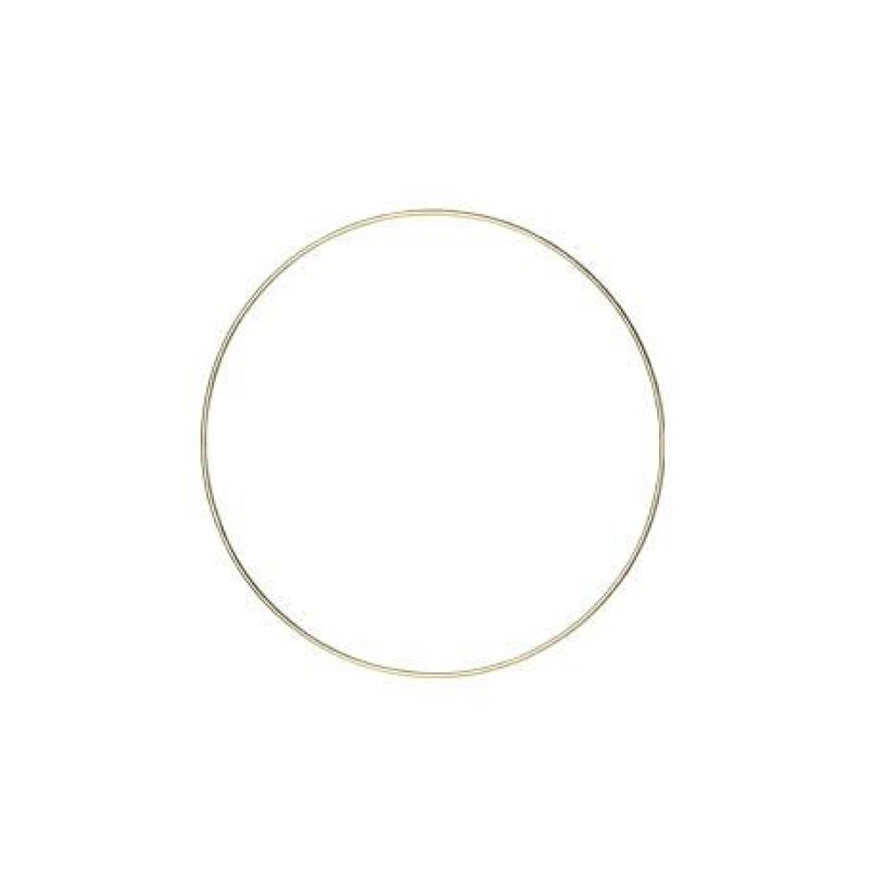 Beauty Home ΜΕΤΑΛΛΙΚΟΣ ΚΥΚΛΟΣ ΧΡΥΣΟΣ 20 CM