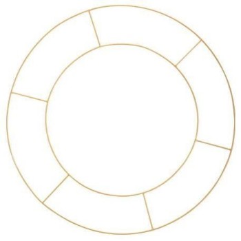 Beauty Home ΜΕΤΑΛΛΙΚΟΣ ΚΥΚΛΟΣ ΔΙΠΛΟΣ 60 CM