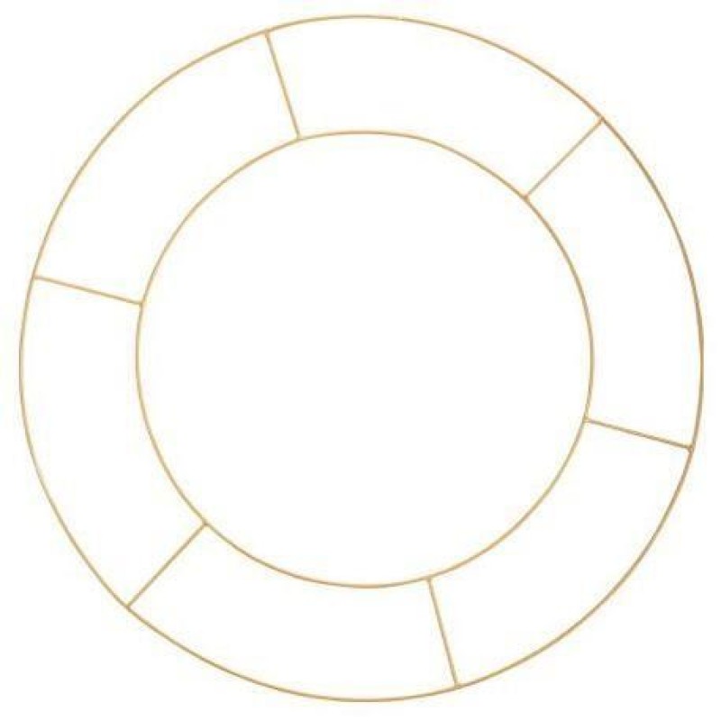 Beauty Home ΜΕΤΑΛΛΙΚΟΣ ΚΥΚΛΟΣ ΔΙΠΛΟΣ 60 CM