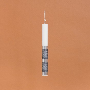 Beauty Home ΛΑΜΠΑΔΑ ΣΤΟΛΙΣΜΕΝΗ ΑΣΗΜΙ ΜΕ ΜΑΥΡΗ ΚΟΡΔΕΛΑ ΣΕ ΣΥΣΚΕΥΑΣΙΑ ΔΩΡΟΥ