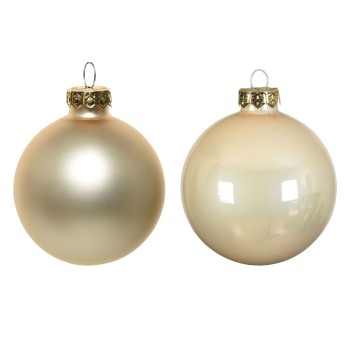 Beauty Home ΓΥΑΛΙΝΕΣ ΜΠΑΛΕΣ ΣΑΜΠΑΝΙ 6 CM ΣΕΤ 12 ΤΜΧ