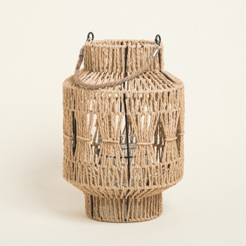 Beauty Home ΦΑΝΑΡΙ ΧΕΙΡΟΠΟΙΗΤΟ ΜΕ ΚΟΡΔΟΝΙ 36 x 24 cm