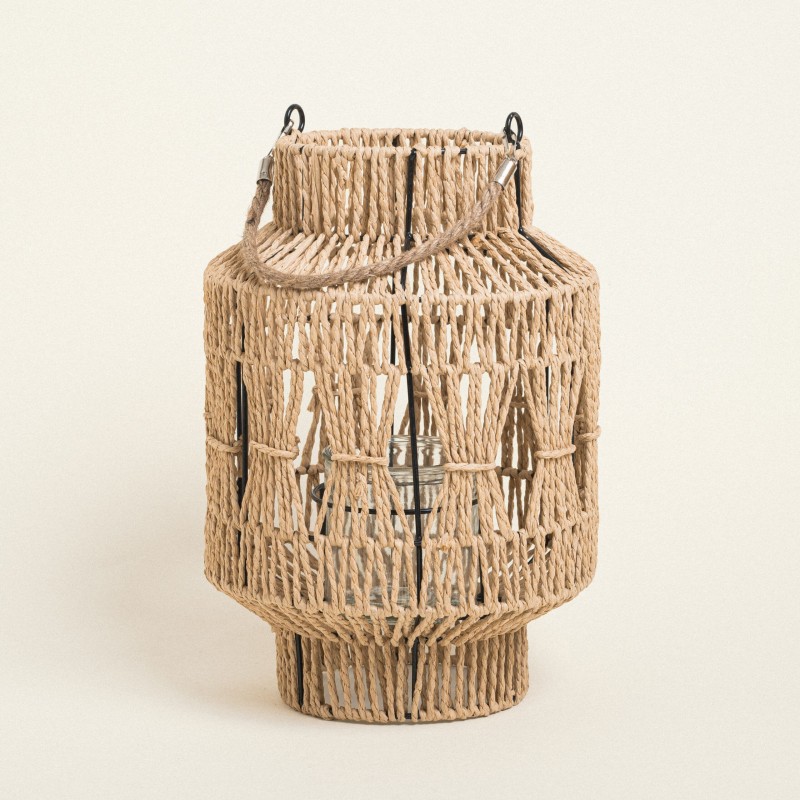 Beauty Home ΦΑΝΑΡΙ ΧΕΙΡΟΠΟΙΗΤΟ ΜΕ ΚΟΡΔΟΝΙ 36 x 24 cm