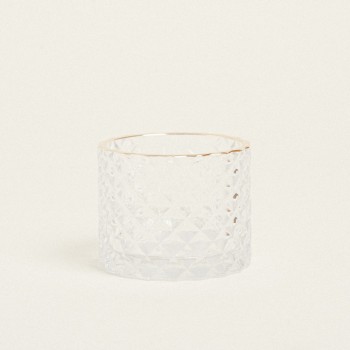 Beauty Home ΚΗΡΟΠΗΓΙΟ ΑΝΑΓΛΥΦΟ ΜΕ ΧΡΥΣΟ ΣΤΟΜΙΟ Ø7×5,5cm