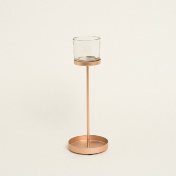 Beauty Home ΚΗΡΟΠΗΓΙΟ BILBAO ΡΟΖ ΧΡΥΣΟ 9.50 X 27 CM