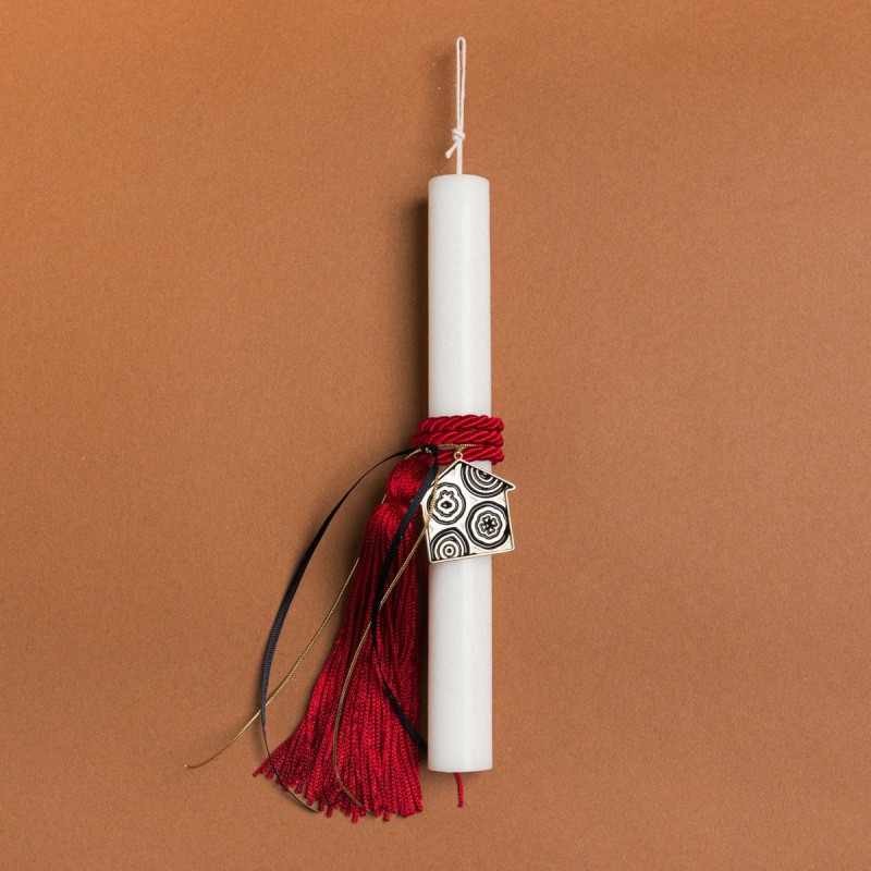 Beauty Home ΛΑΜΠΑΔΑ 33cm ΚΟΚΚΙΝΗ ΦΟΥΝΤΑ ΚΑΙ ΣΠΙΤΙ ΣΜΑΛΤΟ ΣΕ ΣΥΣΚΕΥΑΣΙΑ ΔΩΡΟΥ