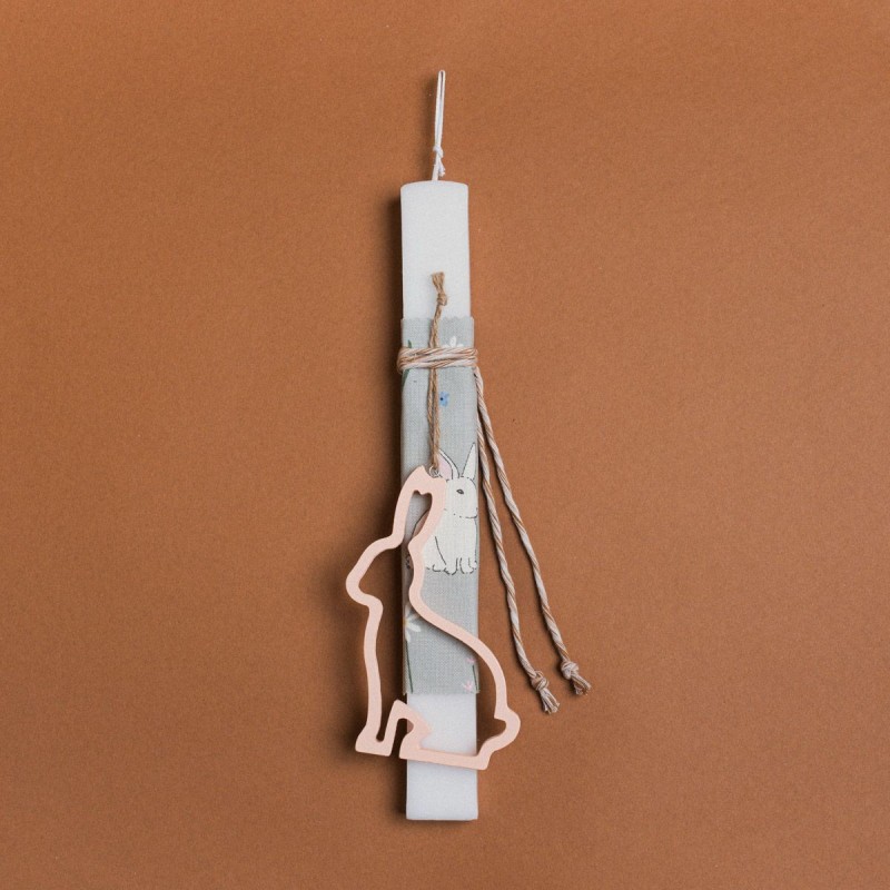 Beauty Home ΛΑΜΠΑΔΑ 33cm ΞΥΛΙΝΟ ΠΕΡΙΓΡΑΜΜΑ ΛΑΓΟΣ ΣΟΜΟΝ ΣΕ ΣΥΣΚΕΥΑΣΙΑ ΔΩΡΟΥ